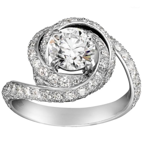 18k au750 white gold ring women wedding anniversary engagement party ring rotate round moissanite diamond elegant trendy cute1, Golden;silver
18k au750 white gold ring women wedding anniversary engagement party ring rotate round moissanite diamond elegant trendy cute1, Golden;silver