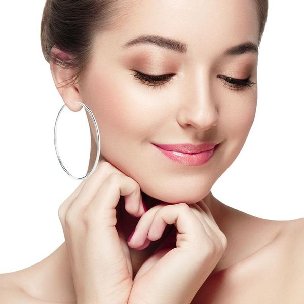 hoop & huggie minimalist large earrings female big round circle buckle ear rings for ladies, Golden;silver
hoop & huggie minimalist large earrings female big round circle buckle ear rings for ladies, Golden;silver