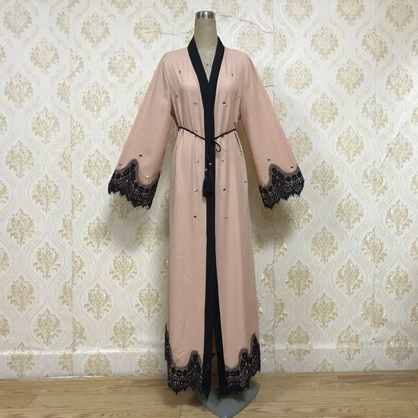 muslim kimono kaftan abaya dress women elegant diamond lace-up long robe kimono turkish islamic clothes lace cafan hijab dresses, Black;gray
muslim kimono kaftan abaya dress women elegant diamond lace-up long robe kimono turkish islamic clothes lace cafan hijab dresses, Black;gray