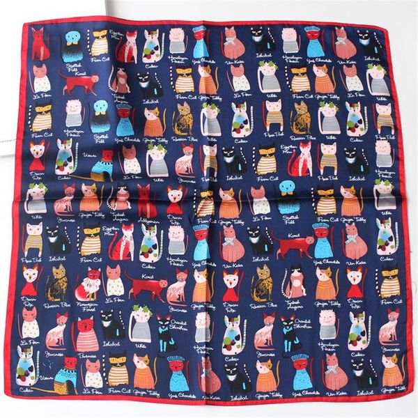 scarves pobing 100% pure silk scarf women cat print square wraps foulards head neckerchief hijab bandana bufandas 53x53cm, Blue;gray
scarves pobing 100% pure silk scarf women cat print square wraps foulards head neckerchief hijab bandana bufandas 53x53cm, Blue;gray