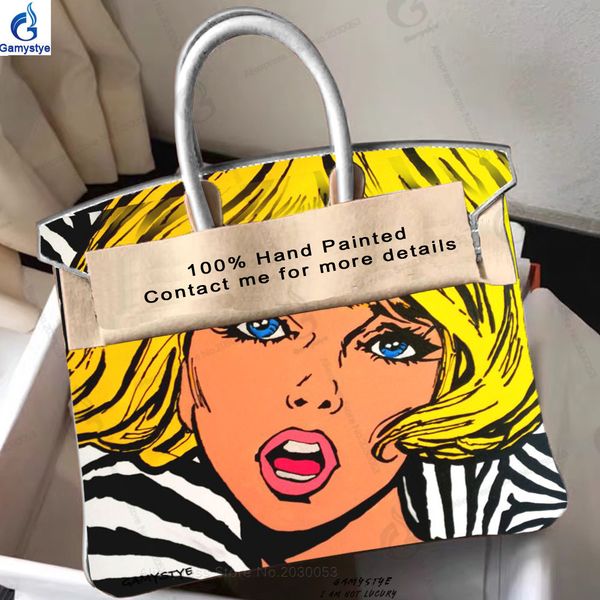 hand painted pop art girl women bags designer genuine leather bags luxury totes women bags design women handbag really togo bag, Black;red
hand painted pop art girl women bags designer genuine leather bags luxury totes women bags design women handbag really togo bag, Black;red