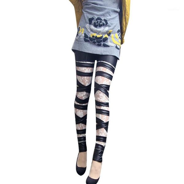 women's pants & capris europe and america style women's dress fashion bandage cloth leggings bundled faux leather rose lace joint, Black;white
women's pants & capris europe and america style women's dress fashion bandage cloth leggings bundled faux leather rose lace joint, Black;white