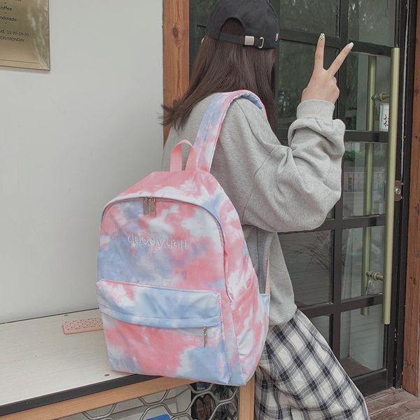 backpack dyed letter embroidery student bag canvas large capacity youth travel casual shoulder for men women
backpack dyed letter embroidery student bag canvas large capacity youth travel casual shoulder for men women