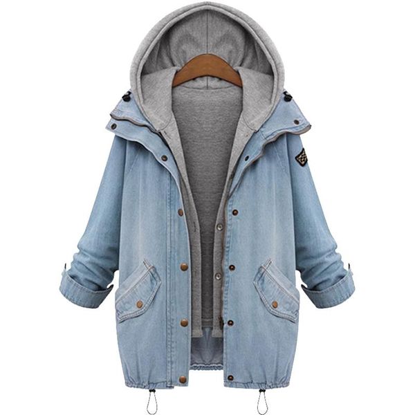 2020 autumn and winter new loose thin denim jacket female jacket hooded denim vest two-piece female, Black;brown
2020 autumn and winter new loose thin denim jacket female jacket hooded denim vest two-piece female, Black;brown