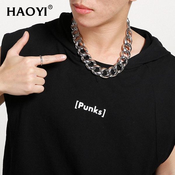 chokers 24mm cuban link chains necklace fashion hiphop jewelry stainless steel necklaces for men street rap party, Golden;silver
chokers 24mm cuban link chains necklace fashion hiphop jewelry stainless steel necklaces for men street rap party, Golden;silver