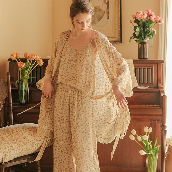 ins fashion leopard pajamas pajamas women's pyjamas 3-piece set sleepwear robe y200708, Black;red
ins fashion leopard pajamas pajamas women's pyjamas 3-piece set sleepwear robe y200708, Black;red