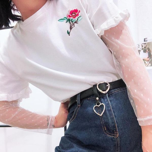1 pcs new fashion women's belt black round buckle pin buckle belt women's jeans geometric pattern ring, Black;brown
1 pcs new fashion women's belt black round buckle pin buckle belt women's jeans geometric pattern ring, Black;brown