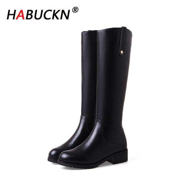 habuckn 2020 new fashion winter leather leather boots women shoes high-heeled thickened mid-calf female warm fashion high boots, Black
habuckn 2020 new fashion winter leather leather boots women shoes high-heeled thickened mid-calf female warm fashion high boots, Black