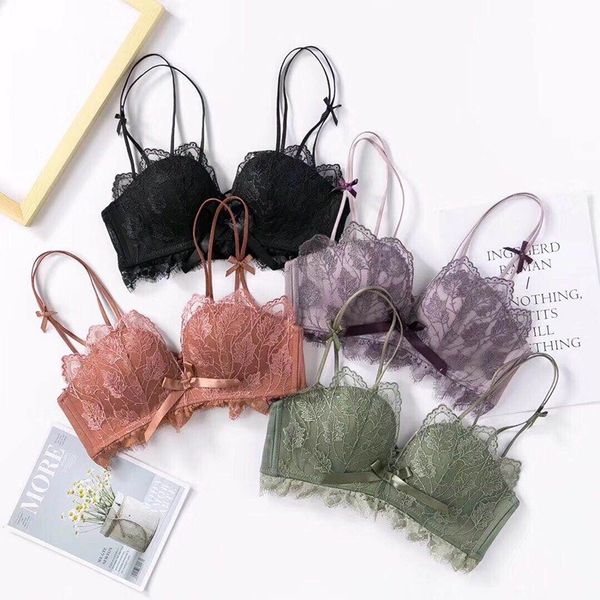 new women underwear set lace push-up bra and panty sets bow comfortable brassiere young bra adjustable embroidery lingerie y200115, Red;black
new women underwear set lace push-up bra and panty sets bow comfortable brassiere young bra adjustable embroidery lingerie y200115, Red;black
