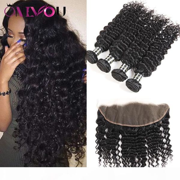 deep curly hair 4 bundles with 13x4 lace frontal closure ear to ear hand weaving remy human hair extensions malaysian virgin hair weaves, Black;brown
deep curly hair 4 bundles with 13x4 lace frontal closure ear to ear hand weaving remy human hair extensions malaysian virgin hair weaves, Black;brown