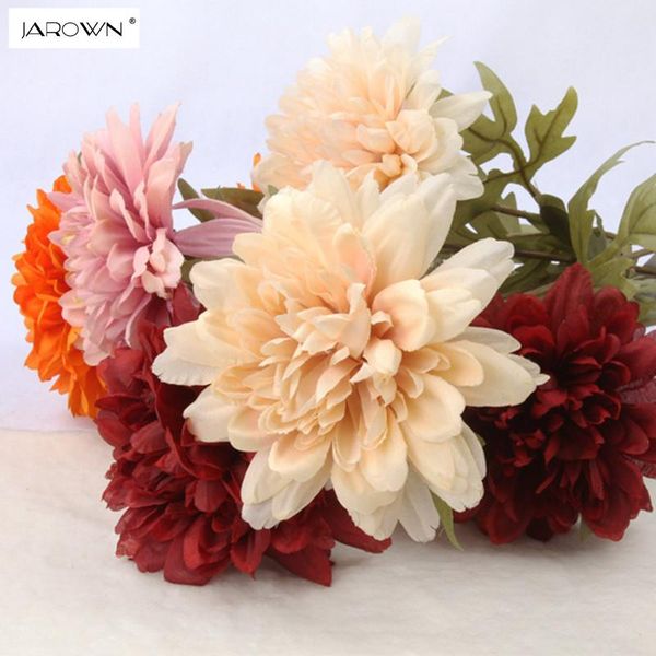JAROWN Artificial Dahlias Flower Silk Flowers Bouquet Decorative Artificial Plants For Wedding Table Party Decoration Accessory
JAROWN Artificial Dahlias Flower Silk Flowers Bouquet Decorative Artificial Plants For Wedding Table Party Decoration Accessory