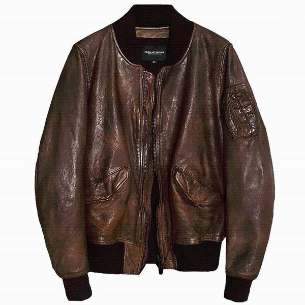 flight 2020 men's vintage pakistan sheepskin bomber jacket men do old genuine leather coat male1, Black
flight 2020 men's vintage pakistan sheepskin bomber jacket men do old genuine leather coat male1, Black