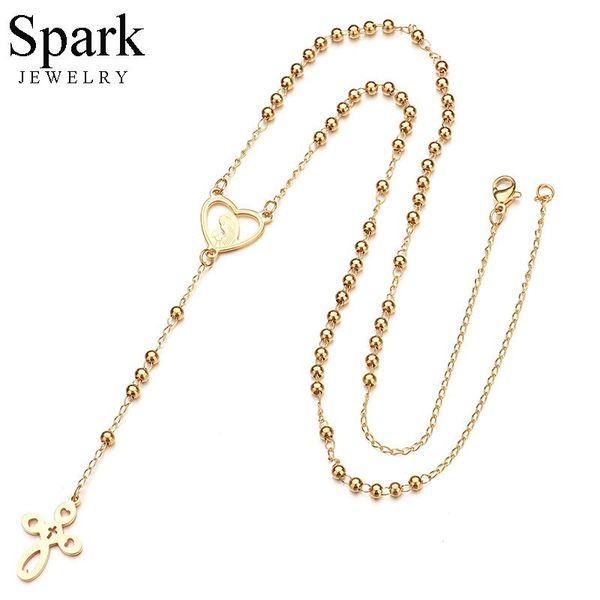 spark pollow virgin mary cross подвеска ожерелье из нержавеющей стали розовые бусы ожерелье для женщин рождественские подарочные коллидицы, Silver
spark pollow virgin mary cross подвеска ожерелье из нержавеющей стали розовые бусы ожерелье для женщин рождественские подарочные коллидицы, Silver