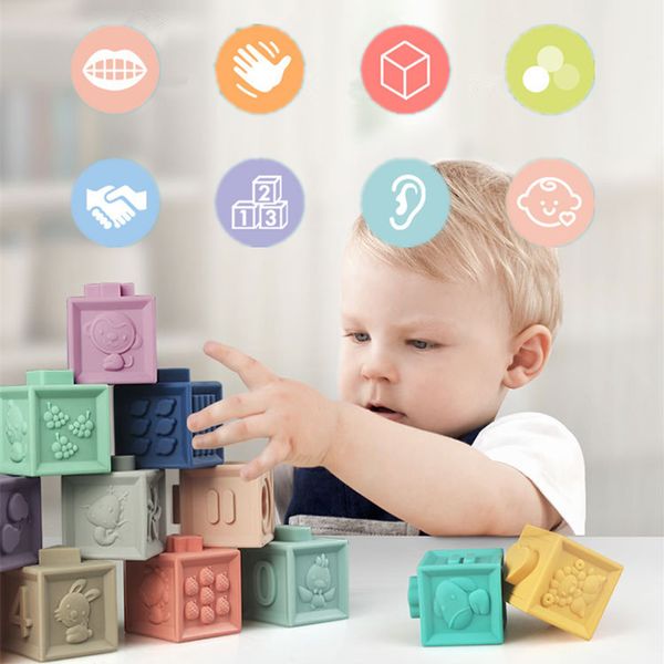 new 12pcs/set baby grasp toy building blocks 3d touch hand soft balls baby massage rubber teethers squeeze toy bath ball toys 1020
new 12pcs/set baby grasp toy building blocks 3d touch hand soft balls baby massage rubber teethers squeeze toy bath ball toys 1020
