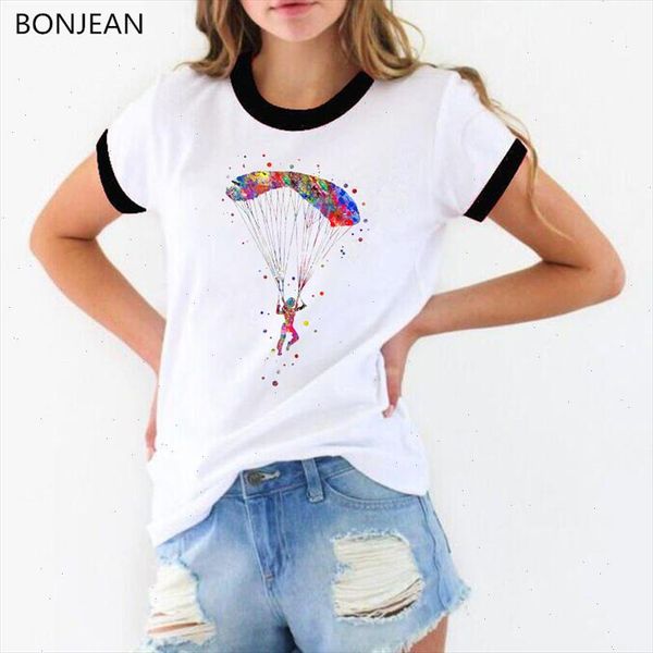 novelty design paraglider flying watercolor print t shirt women extreme air sport tee shirt femme white fashion t shirt female
novelty design paraglider flying watercolor print t shirt women extreme air sport tee shirt femme white fashion t shirt female