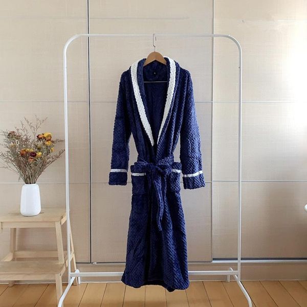 flannel thicken and keep warm woman pajamas leisure wear bathrobe, Black;brown