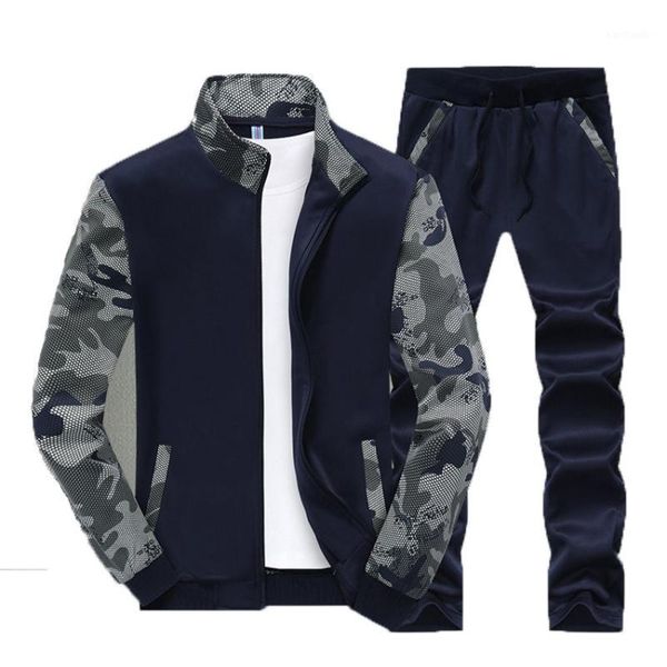 running sets 2021 spring atumn sports suit men's camouflage suits men sportswear jacket + pants wn 52.21, Black;blue
running sets 2021 spring atumn sports suit men's camouflage suits men sportswear jacket + pants wn 52.21, Black;blue