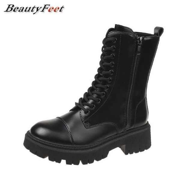 2020 new autumn winter boots for women shoes woman lace up zip square heels platform boots solid leather ankle plus size, Black
2020 new autumn winter boots for women shoes woman lace up zip square heels platform boots solid leather ankle plus size, Black