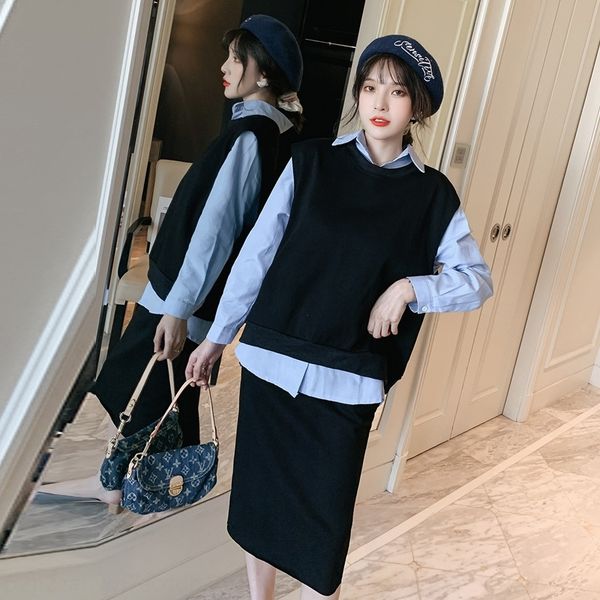 ahtvq slimming size women's large and autumn fat sister mm vest shirt spring skirt foreign-style aging vest shirt three-piece suit 0xqt, Gray
ahtvq slimming size women's large and autumn fat sister mm vest shirt spring skirt foreign-style aging vest shirt three-piece suit 0xqt, Gray