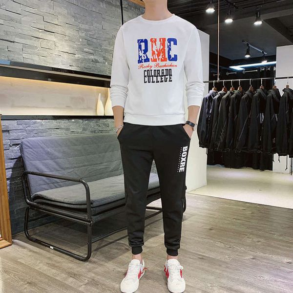 2020 autumn men fashion new trend brand youth students men's loose sports leisure sweater suit, Gray
2020 autumn men fashion new trend brand youth students men's loose sports leisure sweater suit, Gray
