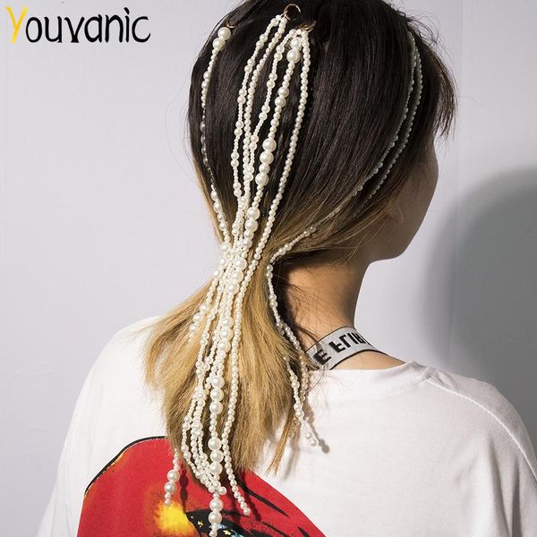 youvanic bridal pearl chain hairpins for women long tassel hair clip pin women's hair jewelry styling accessories ornaments 0427, Golden;silver
youvanic bridal pearl chain hairpins for women long tassel hair clip pin women's hair jewelry styling accessories ornaments 0427, Golden;silver