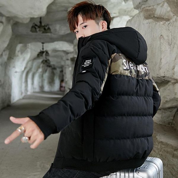 men's cotton coat camouflage down jacket large size handsome thick winter clothing trend kg-207, Black
men's cotton coat camouflage down jacket large size handsome thick winter clothing trend kg-207, Black