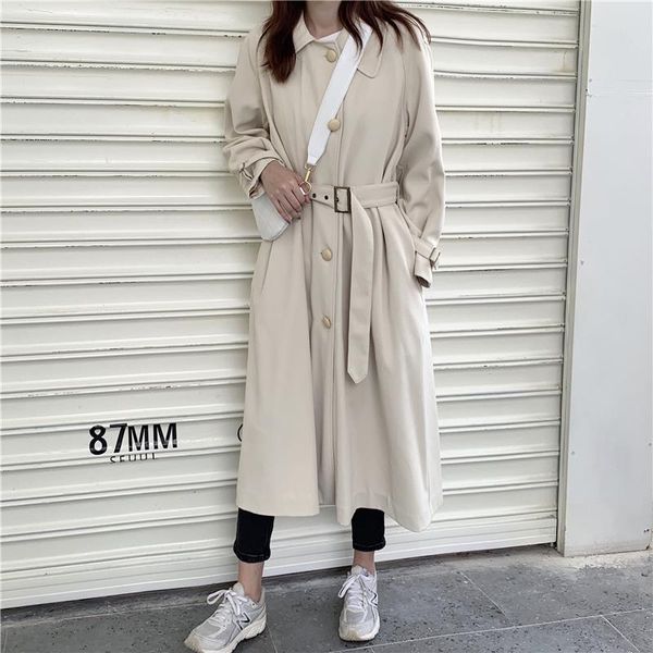 fashion turn-down collar trench-coat women autumn long-sleeved casual long-coat apricot & burgundy streetwear loose windbreaker, Tan;black
fashion turn-down collar trench-coat women autumn long-sleeved casual long-coat apricot & burgundy streetwear loose windbreaker, Tan;black