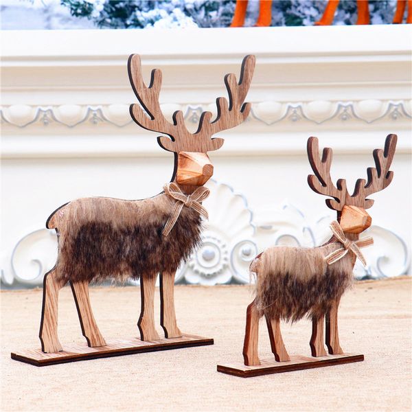 retro natural wood diy deer christmas decoration table craft ornament xmas new year party wedding home decor supplies 63167
retro natural wood diy deer christmas decoration table craft ornament xmas new year party wedding home decor supplies 63167