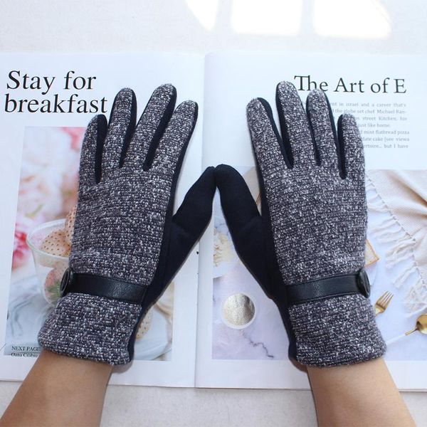 five fingers gloves woman' knitted female high-elastic cotton material velvet repair hands button style winter warm, Blue;gray
five fingers gloves woman' knitted female high-elastic cotton material velvet repair hands button style winter warm, Blue;gray