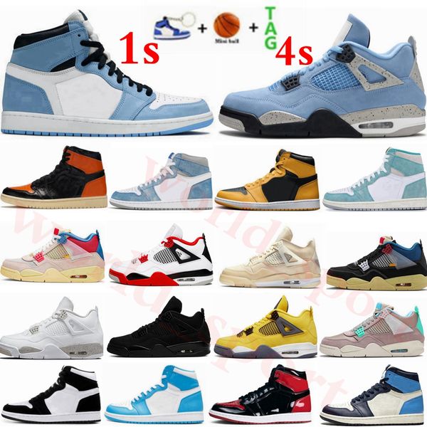 1 1s university blue shoes obsidian silver toe black cat 4s white sail men basketball shoe hyper royal bred women sneaker trainer
1 1s university blue shoes obsidian silver toe black cat 4s white sail men basketball shoe hyper royal bred women sneaker trainer