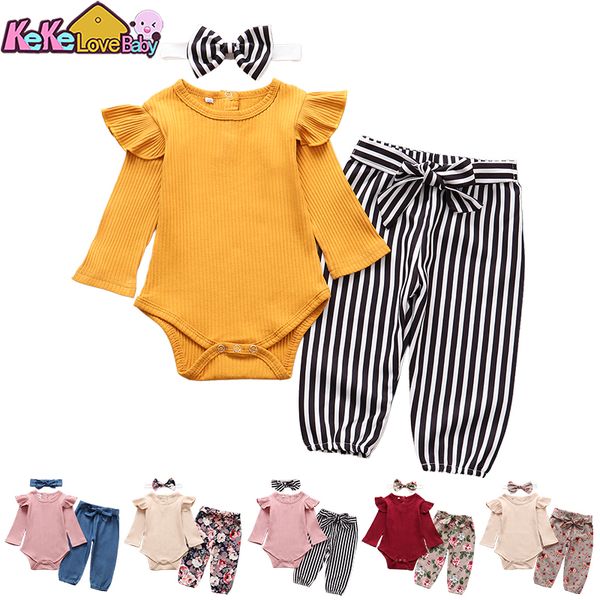 newborn baby girl clothes set autumn long sleeve solid color ruffle romper striped pants headband 3pcs infant outfits clothing 1021, White
newborn baby girl clothes set autumn long sleeve solid color ruffle romper striped pants headband 3pcs infant outfits clothing 1021, White