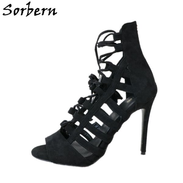 sorbern plus size women sandals white pu lace up large size 34-47 peep toe designer luxury women shoes summer shoes sandals, Black
sorbern plus size women sandals white pu lace up large size 34-47 peep toe designer luxury women shoes summer shoes sandals, Black