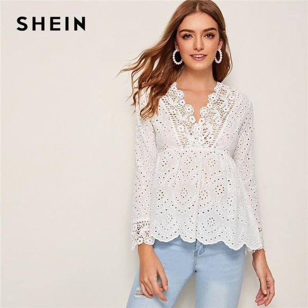 shein white v neck solid eyelet embroidery peplum blouse women 2020 autumn holiday long sleeve ruffle hem boho blouses1
shein white v neck solid eyelet embroidery peplum blouse women 2020 autumn holiday long sleeve ruffle hem boho blouses1