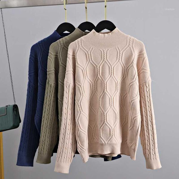 gigogou fall winter oversized sweater women argyle pullover sweater thick warm turtleneck tricot jumper cable twist knitwear1, White;black
gigogou fall winter oversized sweater women argyle pullover sweater thick warm turtleneck tricot jumper cable twist knitwear1, White;black