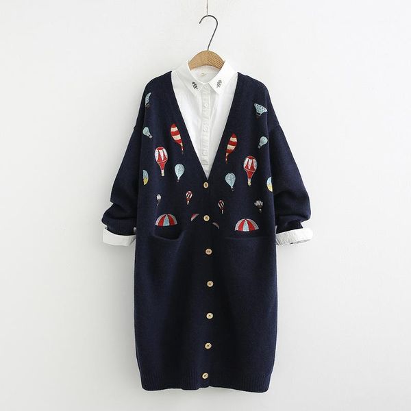 heavy duty color air balloon embroidery long cardigan sweater mori girl 2020 autumn winter1, White
heavy duty color air balloon embroidery long cardigan sweater mori girl 2020 autumn winter1, White