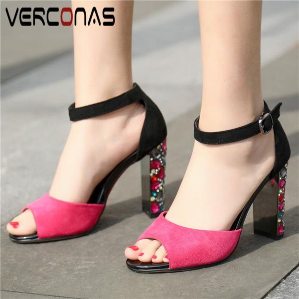 verconas women 2020 elegant new arrival rhinestones shallow party pumps thick heel round toe thick heels sandals shoes woman, Black
verconas women 2020 elegant new arrival rhinestones shallow party pumps thick heel round toe thick heels sandals shoes woman, Black