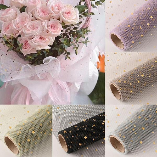 gift wrap 50cm x 5 yard/roll star moon soft lace mesh wrapping paper flower bouquet florist supplies diy decor valentine's day wrap1
gift wrap 50cm x 5 yard/roll star moon soft lace mesh wrapping paper flower bouquet florist supplies diy decor valentine's day wrap1
