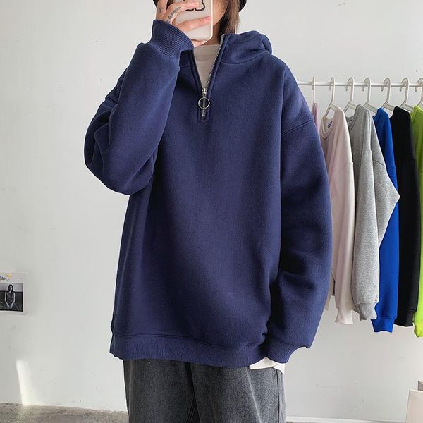 man autumn loose hooded zipper oversize 2020 korean men's solid women color sweatshirts casual hoodies men pullovers cnwvn, Black
man autumn loose hooded zipper oversize 2020 korean men's solid women color sweatshirts casual hoodies men pullovers cnwvn, Black