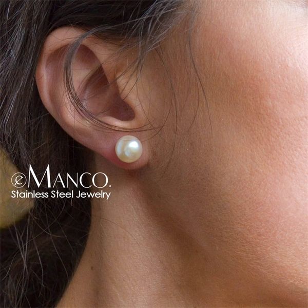 e-manco korean style diameter 8mm stud earrings for women sea shell simulated-pearl hypoallergenic earings fashion jewelry y200323, Golden;silver
e-manco korean style diameter 8mm stud earrings for women sea shell simulated-pearl hypoallergenic earings fashion jewelry y200323, Golden;silver