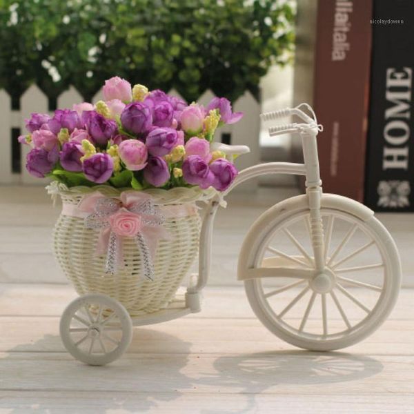 decorative flowers & wreaths diy plastic white tricycle bike design flower basket container for plant home wedding decoration decor01
decorative flowers & wreaths diy plastic white tricycle bike design flower basket container for plant home wedding decoration decor01
