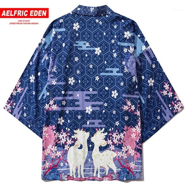 aelfric eden hip hop elk cherry blossoms printed shirts 2020 japanese fashion streetwear jackets summer front open kimono coats1, Black;brown
aelfric eden hip hop elk cherry blossoms printed shirts 2020 japanese fashion streetwear jackets summer front open kimono coats1, Black;brown