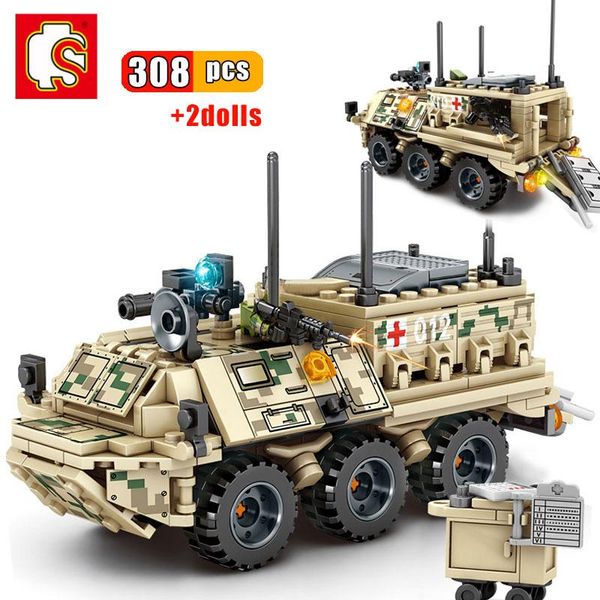 sembo 308pcs military panzer tank model building blocks ww2 army truck armored ambulance soldier figures toys for children gift wmthfk
sembo 308pcs military panzer tank model building blocks ww2 army truck armored ambulance soldier figures toys for children gift wmthfk