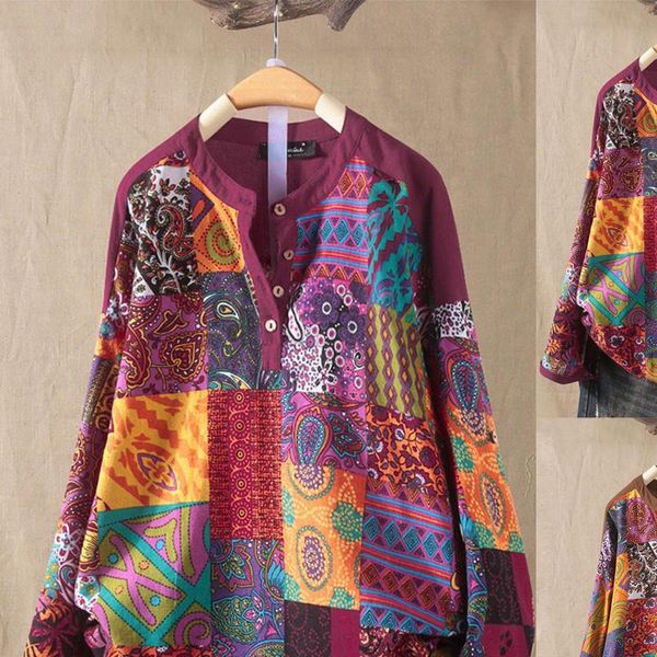amp 35 womens plus size fashions long sleeve cotton linen o neck print blouse bohemian blouse women blouses long sleeve, White
amp 35 womens plus size fashions long sleeve cotton linen o neck print blouse bohemian blouse women blouses long sleeve, White