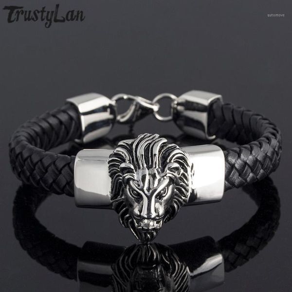 mens braided genuine leather bracelet man punk rock stainless steel men's lions head wrap bracelet for men jewelry dropshipping1, Golden;silver
mens braided genuine leather bracelet man punk rock stainless steel men's lions head wrap bracelet for men jewelry dropshipping1, Golden;silver
