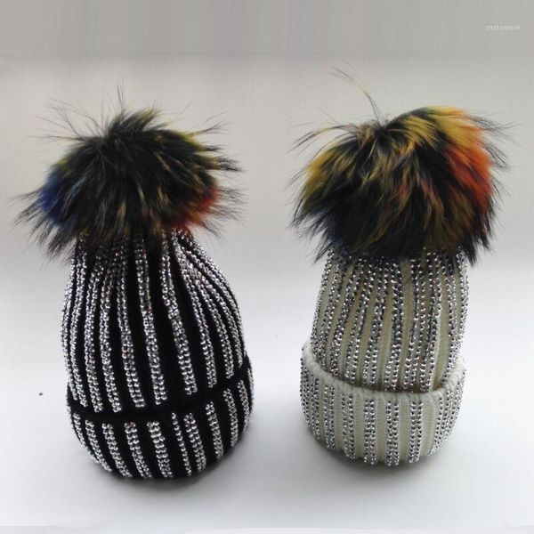 beanie/skull caps women winter rhinestone acrylic warm hats detachable rainbow raccoon fur pom knitted skullies beanies knitting caps1, Blue;gray
beanie/skull caps women winter rhinestone acrylic warm hats detachable rainbow raccoon fur pom knitted skullies beanies knitting caps1, Blue;gray