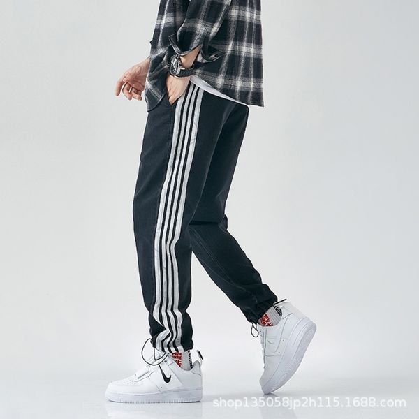2020 autumn new korean jeans fashion br jeans men's loosebig and small leg pantselastic waist and corset harem pants v7eiv, Blue
2020 autumn new korean jeans fashion br jeans men's loosebig and small leg pantselastic waist and corset harem pants v7eiv, Blue