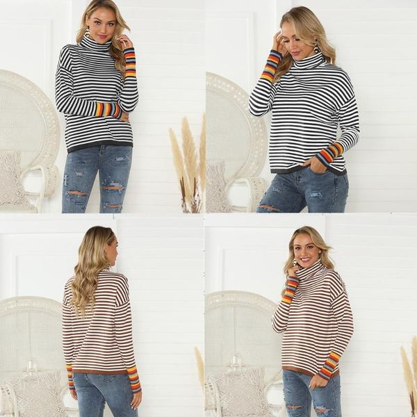 женщины осень зима с длинным рукавом turtleeneck pullover tunic high воротник свитер цвет полосатые вязаные тонкие вершины, White;black
женщины осень зима с длинным рукавом turtleeneck pullover tunic high воротник свитер цвет полосатые вязаные тонкие вершины, White;black