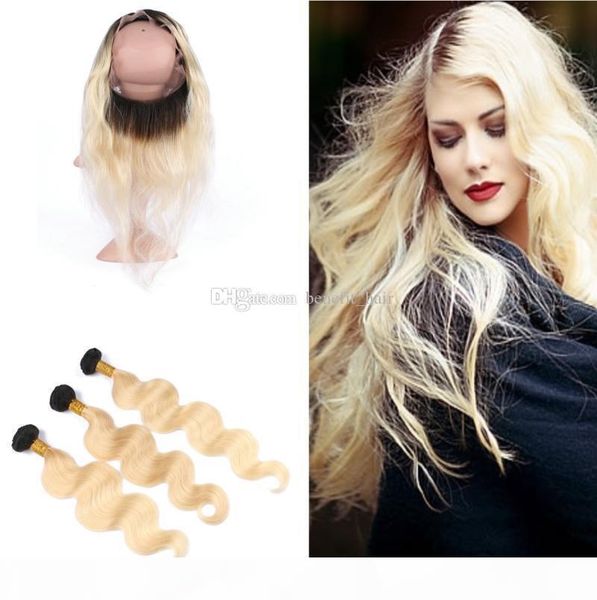 selling pre plucked ombre 360 full lace band frontal closure with #1b 613 body wave hair bundles 4pcs lot brazilian virgin hair, Black;brown
selling pre plucked ombre 360 full lace band frontal closure with #1b 613 body wave hair bundles 4pcs lot brazilian virgin hair, Black;brown