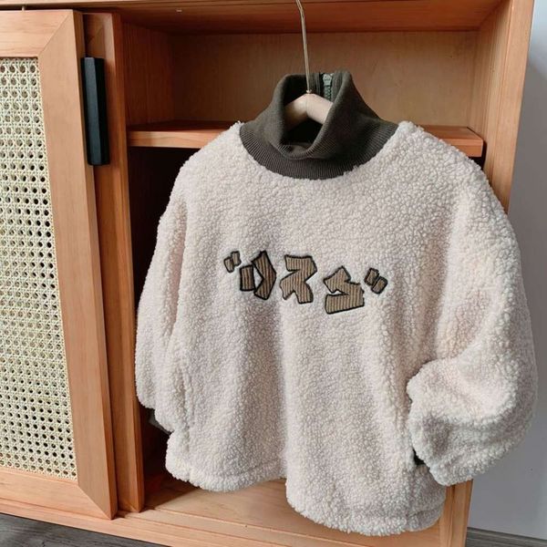 2020 autumn winter children's new wool korean boys' plush high collar sweater baby embroidered pullover to keep warm, Black
2020 autumn winter children's new wool korean boys' plush high collar sweater baby embroidered pullover to keep warm, Black