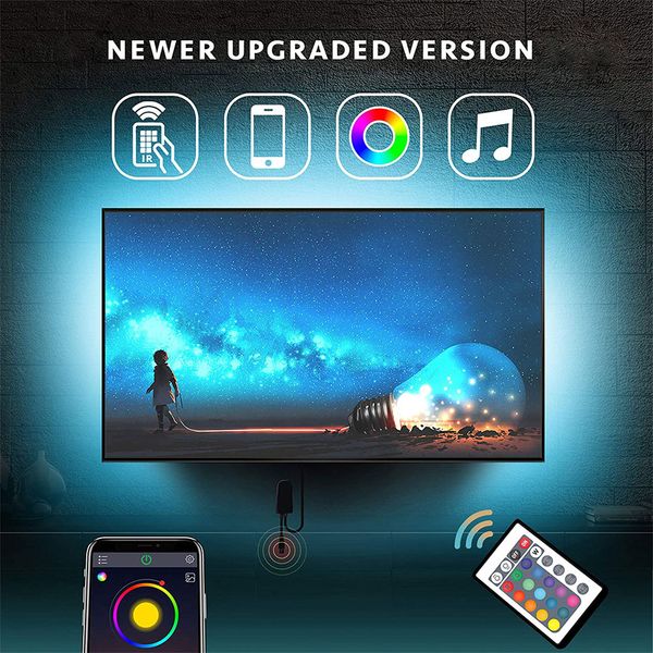 led strip lights for 56''-75'' tv with remote app control tv led backlight color changing rgb led strip usb powered (app
led strip lights for 56''-75'' tv with remote app control tv led backlight color changing rgb led strip usb powered (app